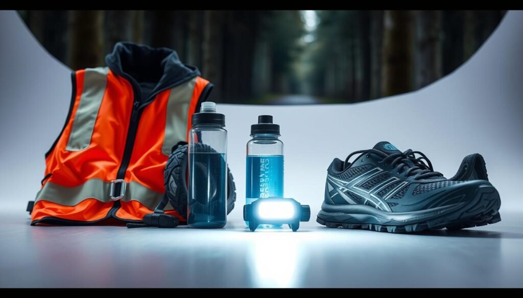 Equipamentos de segurança para corrida