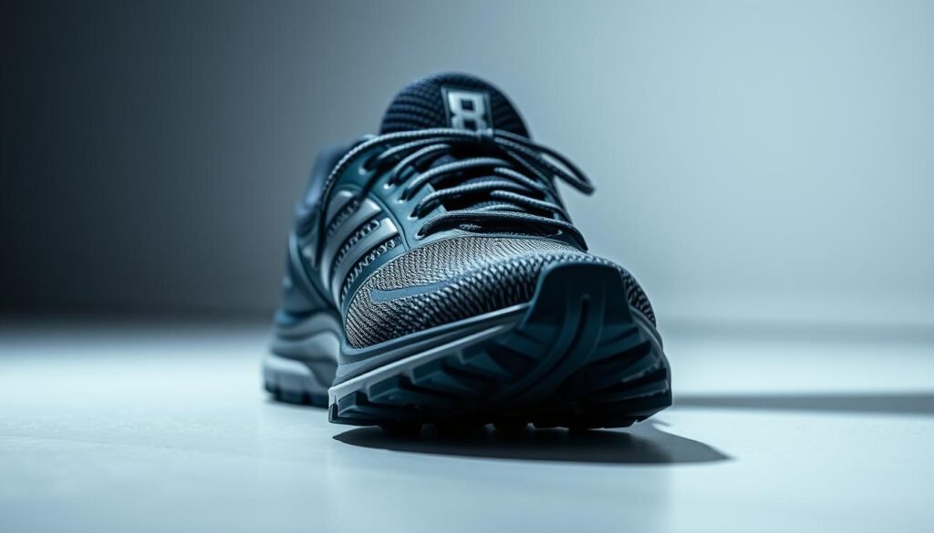 A close-up view of the Olympikus Corre 4 running shoe, showcasing its sleek and modern design. The shoe is positioned on a clean, minimalist surface, with balanced lighting that highlights its key features. The foreground emphasizes the shoe's textured upper, breathable mesh panels, and sturdy yet flexible sole, conveying a sense of high performance and comfort. The middle ground provides a subtle context, allowing the shoe to be the main focus, while the background remains soft and blurred, creating a sense of depth and emphasis on the subject. The overall mood is one of sophistication, athleticism, and attention to detail, capturing the essence of the Corre 4 model and its intended use for active, high-intensity pursuits. A close-up view of the Olympikus Corre 4 running shoe, showcasing its sleek and modern design. The shoe is positioned on a clean, minimalist surface, with balanced lighting that highlights its key features. The foreground emphasizes the shoe's textured upper, breathable mesh panels, and sturdy yet flexible sole, conveying a sense of high performance and comfort. The middle ground provides a subtle context, allowing the shoe to be the main focus, while the background remains soft and blurred, creating a sense of depth and emphasis on the subject. The overall mood is one of sophistication, athleticism, and attention to detail, capturing the essence of the Corre 4 model and its intended use for active, high-intensity pursuits.